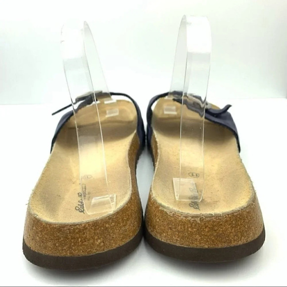 Eddie Bauer sandals size 11 navy blue suede slides - Picture 3 of 11